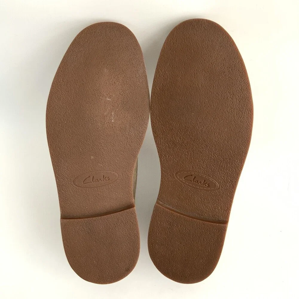 Clarks Leather Lace-up Boots Men Tan 10.5